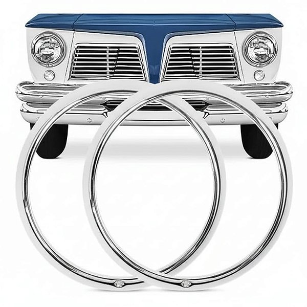 ARO CROMADO DO FAROL RURAL F75 FORD / WILLYS