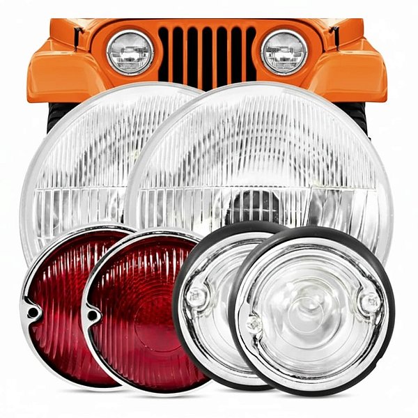 KIT DE ILUMINAÇÃO JEEP WILLYS / FORD CJ5