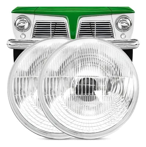 Par Farol Dianteiro Sealed Bean 75X50W 12V Rural F75 Ford / Willys 180mm