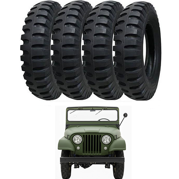 Pneu Militar AT06 Pirelli Anteo 650 x 16 Jeep Willys / Ford - Jogo 4 Pneus