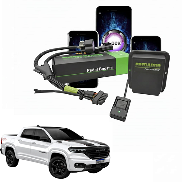 PEDAL BOOSTER CHIP PEDAL DELAY ACELERADOR PREDADOR PERFOMANCE RAM RAMPAGE