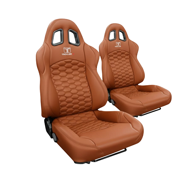 BANCO PARA TROLLER RALLYE DESIGN STRADALE EM COURVIN (PAR) CARAMELO