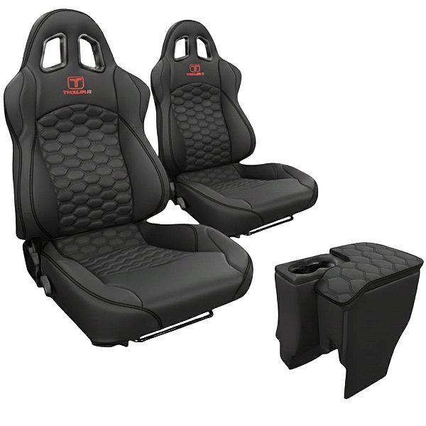 BANCO PARA TROLLER RALLYE DESIGN STRADALE EM COURVIN (PAR) + CONSOLE PRETO