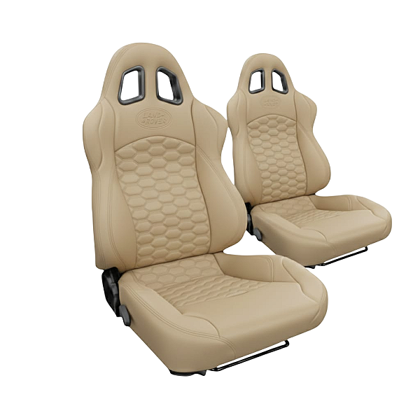 BANCO PARA LAND ROVER DEFENDER RALLYE DESIGN STRADALE EM COURVIN (PAR) BEGE