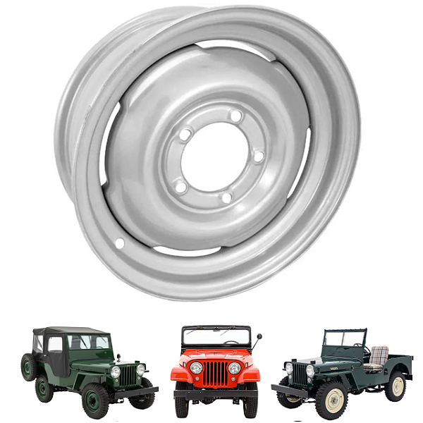 Roda Original Jeep Ford / Willys Cj2a Cj3a Cj3b Cj5 16x6