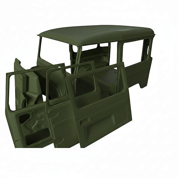 KIT CARROCERIA COMPLETO TOYOTA BANDEIRANTE CURTA VERDE OLIVA