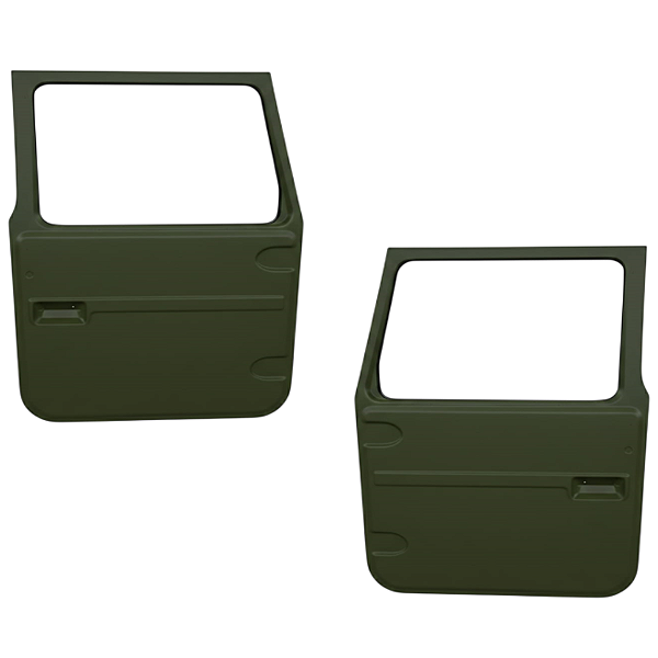 Kit Porta Dianteira Direita e Esquerda Em Fibra Toyota Bandeirante (1985 a 2001)