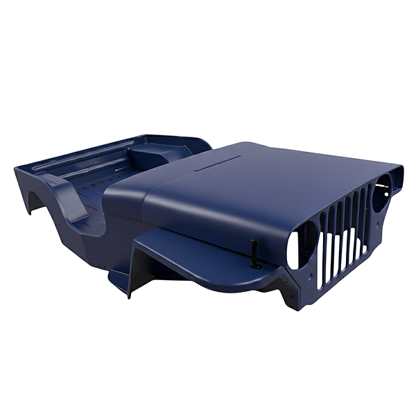 Carroceria em Fibra para Jeep Willys CJ3A - Azul