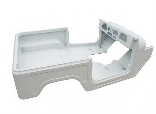 CARROCERIA CAIXOTE EM FIBRA TOYOTA BANDEIRANTE JIPE CURTO 1980 a 1993 - BRANCA
