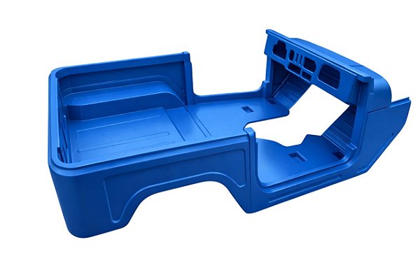 CARROCERIA CAIXOTE EM FIBRA TOYOTA BANDEIRANTE JIPE CURTO 1980 a 1993 - AZUL