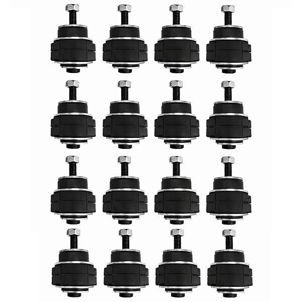 Kit Calço Coxim De Carroceria De Santoprene 1" Toyota Bandeirante