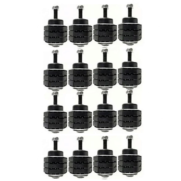 Kit Calço Coxim De Carroceria De Santoprene 1.5" Toyota Bandeirante