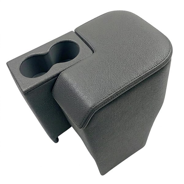 Console Apoio de Braço Troller T4 2015 a 2021 Couro Cinza