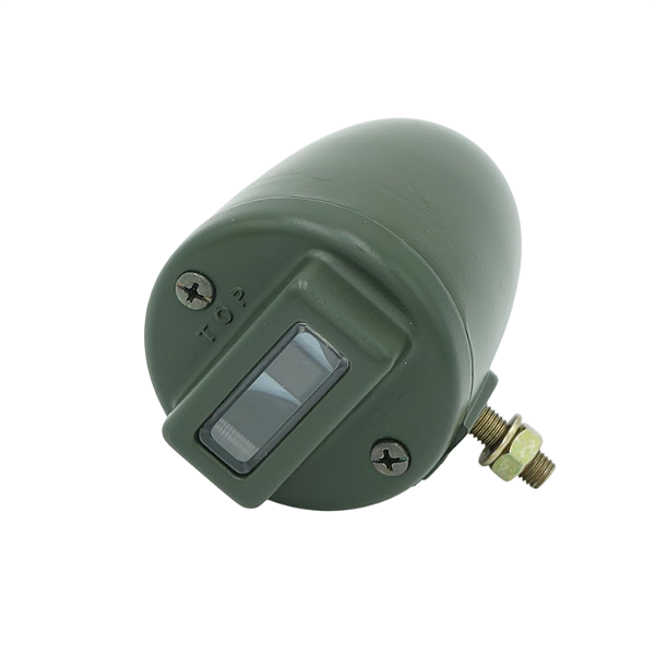 LANTERNA DIANTEIRA TORPEDO BLACKOUT EM METAL PARA JEEP MILITAR