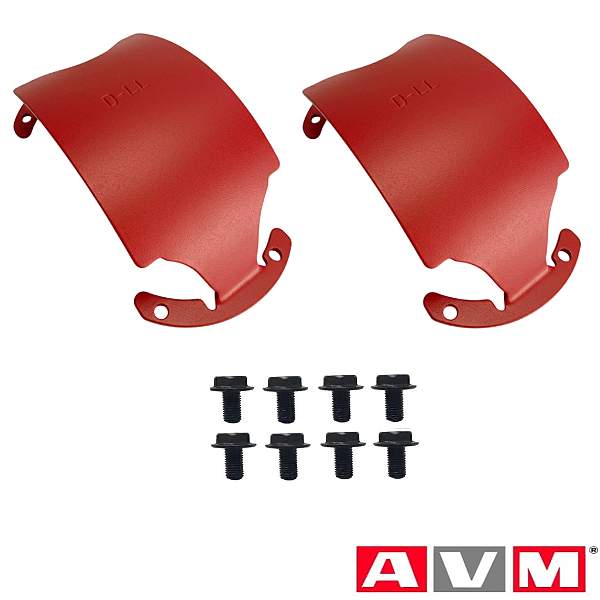 Protetor diferencial Dana 44 AVM Jeep Willys-Rural-F75/ Troller / F1000 - Vermelho