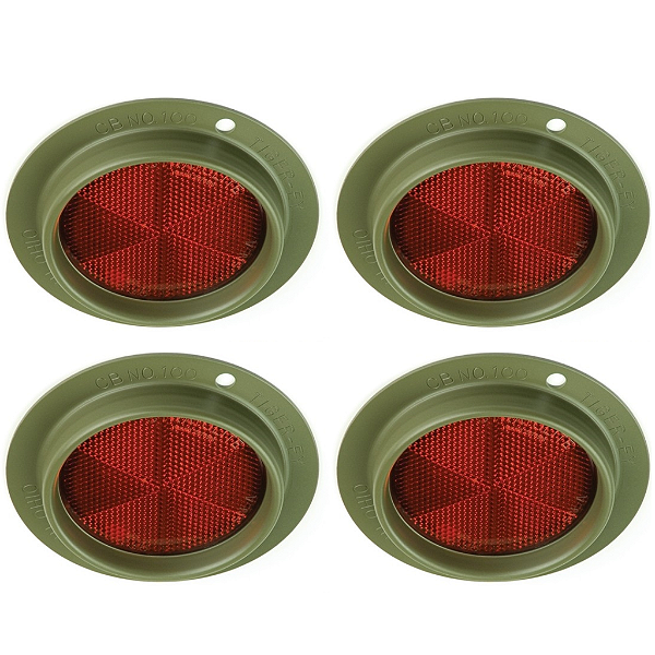 Refletor Militar Willys MB / Ford GPW Tiger -EY (kit 4 unidades)