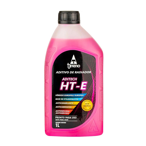 ADITIVO RADIADOR PRONTO P/USO HIBRIDO 1L (ROSA) HT-E 35R - HTE35R 1L