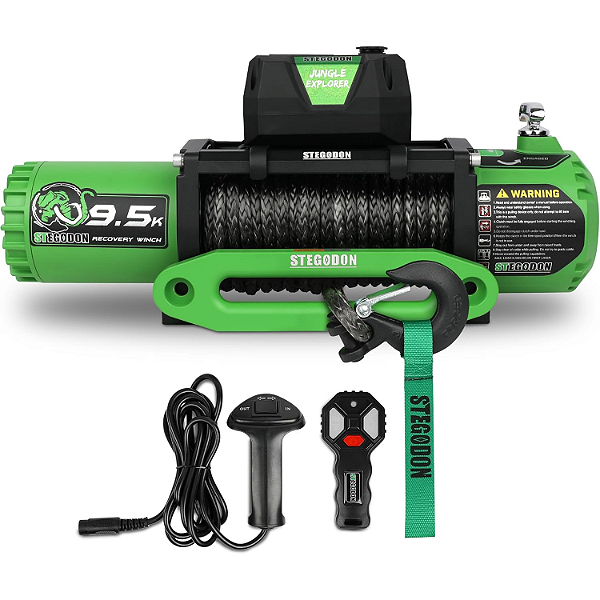 Guincho Elétrico 12V 4.309 kg (9.500 lbs) - À Prova D'água (IP67)