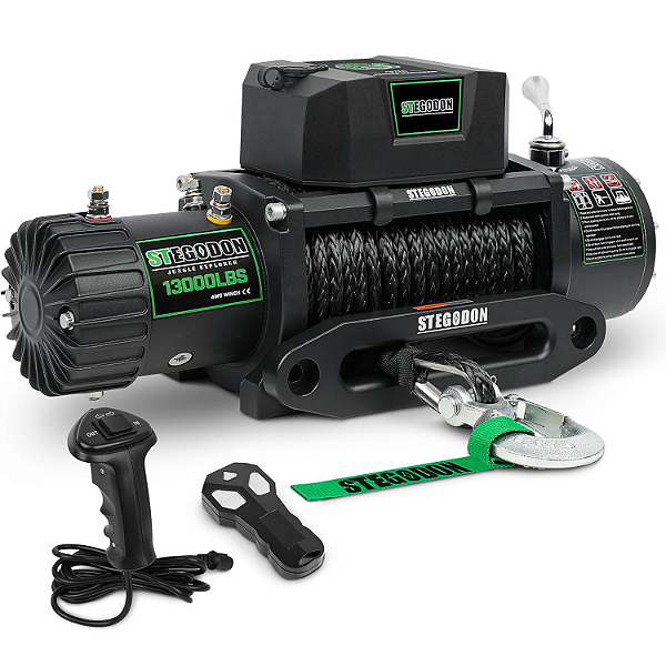 Guincho Elétrico 12V 5.900 kg (13.000 lbs) - À Prova D'água (IP67)
