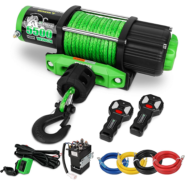Guincho Elétrico 5500 lbs 12V – Força e Segurança para Off-Road
