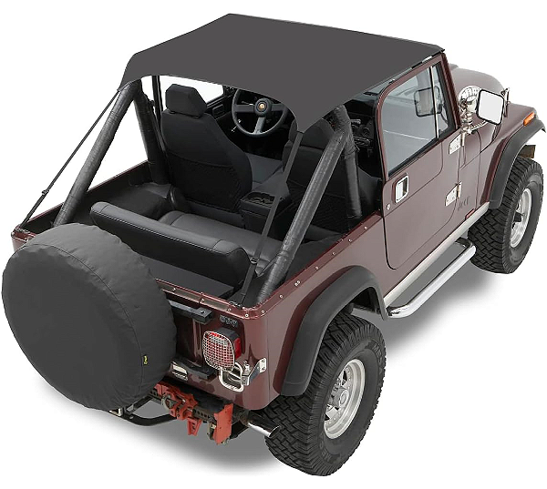 Capota Toldo Traditional Bikini® Bestop USA – Jeep Willys / Ford CJ5 – Preta