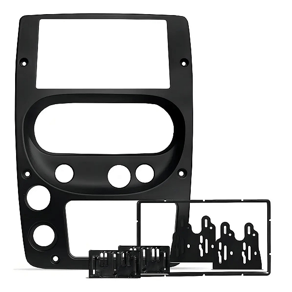 Moldura Painel Troller 2009 a 2013 7 Polegadas 2 DIN Preto