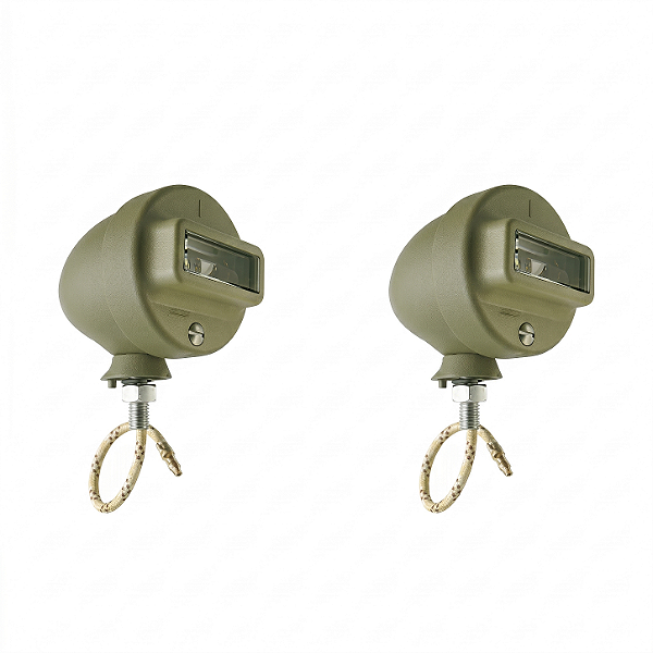 Lanterna Blackout Torpedo Dianteira Jeep Ford GPW - (Par) - M.V. Spare