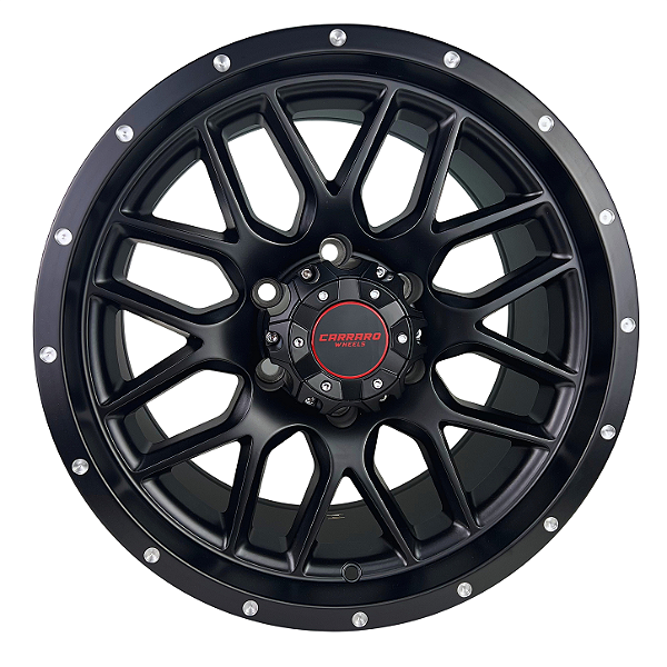 Jogo Roda Esportiva Carraro Austin Black Milling Aro 17x9 (Furação 6x139,7) ET0