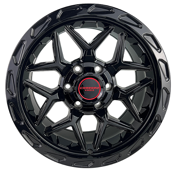 Jogo de Rodas Carraro Nashville Black Aro 17x9 6x139,7 ET0 (4 Unidades)