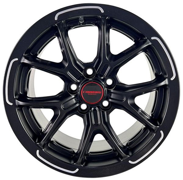 Jogo de Rodas Carraro Meihan Black Diamond Aro 15x7 5x100 ET32