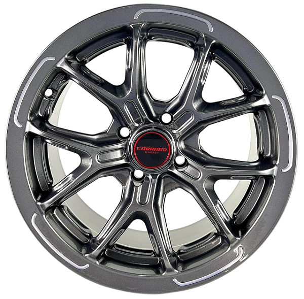 Jogo de Rodas Carraro Meihan Grey Acetinado (Aro 15x7 / Furação 5x100)