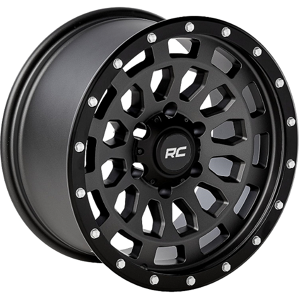 Roda Rough Country 87 Series 17x8,5 (Furação 6x5.5) - Cinza Fosco e Preto