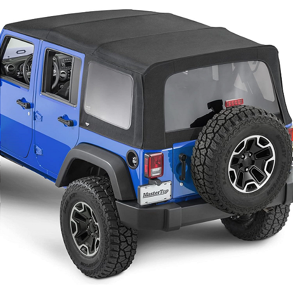 Lona de Substituição Premium MasterTop para Capota Soft Top – Jeep Wrangler JKU 4 Portas (2010-2018)