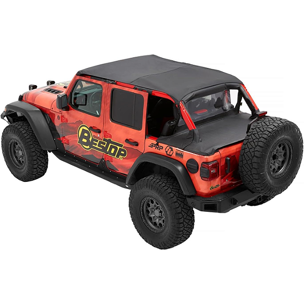 Capota Toldo Bestop USA (Header Extended Safari Bikini®) – Jeep Wrangler JL 4 Portas (Preto Diamante)