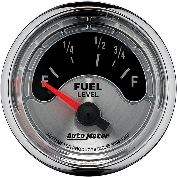 Marcador de Nível de Combustível Auto Meter American Muscle 2-1/16" | 73-10 Ω (Núcleo de Ar)