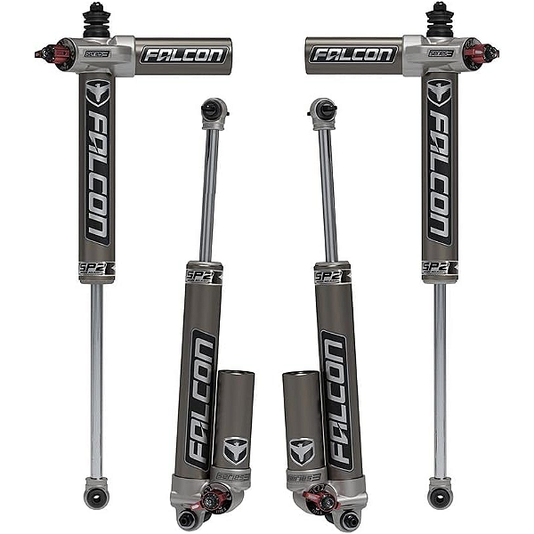 Kit de Amortecedores Falcon SP2 3.3 Fast Adjust Piggyback para Jeep Wrangler JK (Elevação de 3" a 4,5")