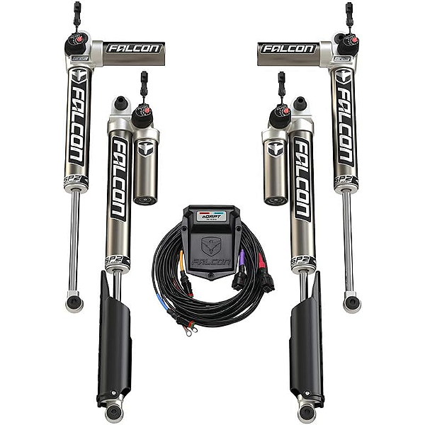 Kit de Amortecedores Falcon SP2 3.5 aDAPT e-Adjust Piggyback para Jeep Wrangler JL 4 Portas (Elevação de 5 a 11,4 cm / 2" a 4,5")