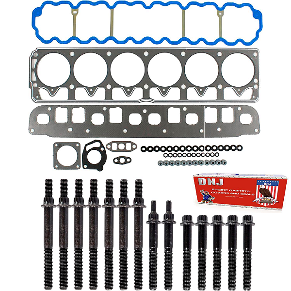 Jogo de Juntas de Cabeçote com Parafusos DNJ HGB1123 - Jeep 4.0L L6 12V OHV (1999-2003)
