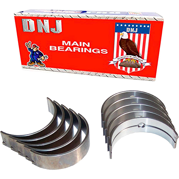 Jogo de Bronzinas de Mancal (Rolamentos Principais) DNJ Engine Components MB1100 - Motor 4.7L V8 SOHC 16V