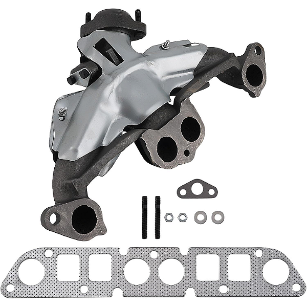 Kit Coletor de Escape em Ferro Fundido com Juntas maXpeedingrods - Motores AMC / Jeep / Dodge 2.5L L4