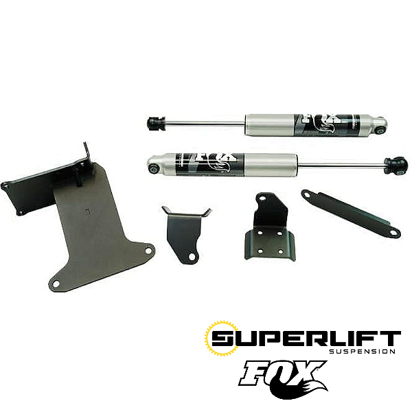 Kit Estabilizador de Direção Dupla Superlift High Clearance (Série Fox 2.0) | Jeep Wrangler JK e JKU (2007-2018)