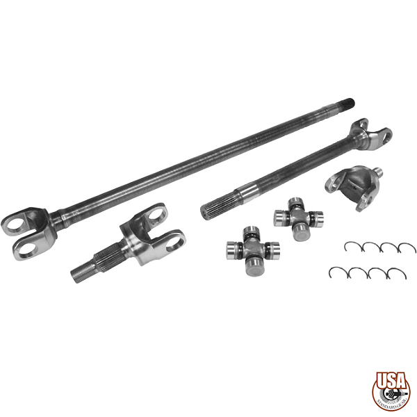Kit de Semieixos Dianteiros Upgrade 4340 Chrome-Moly com Cruzetas Spicer - Jeep Wrangler JK Não-Rubicon (ZA W24164) - USA Standard Gear