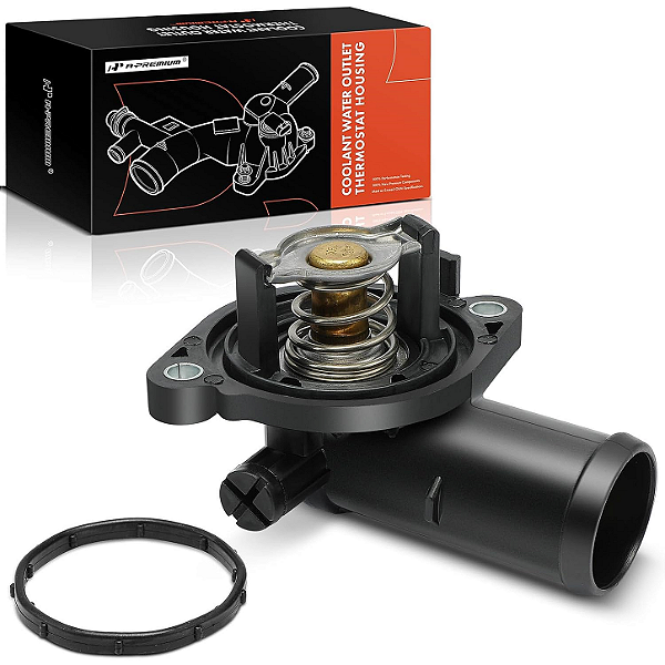 Conjunto de Caixa do Termostato de Arrefecimento com Válvula e Junta A-Premium - Para Motores Pentastar 3.6L V6 (Jeep, Dodge, Chrysler, VW)