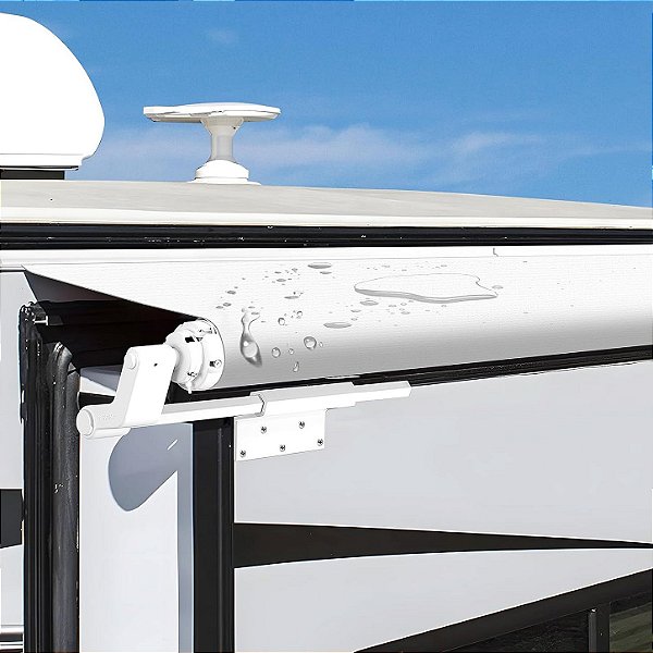 Tecido de Reposição para Toldo de Slide-Out (Extensão) de RV Kohree - 51" x 300" (1,29m x 7,62m) | Vinil Ultra-Durável de 18 oz Universal - Cor: Branco