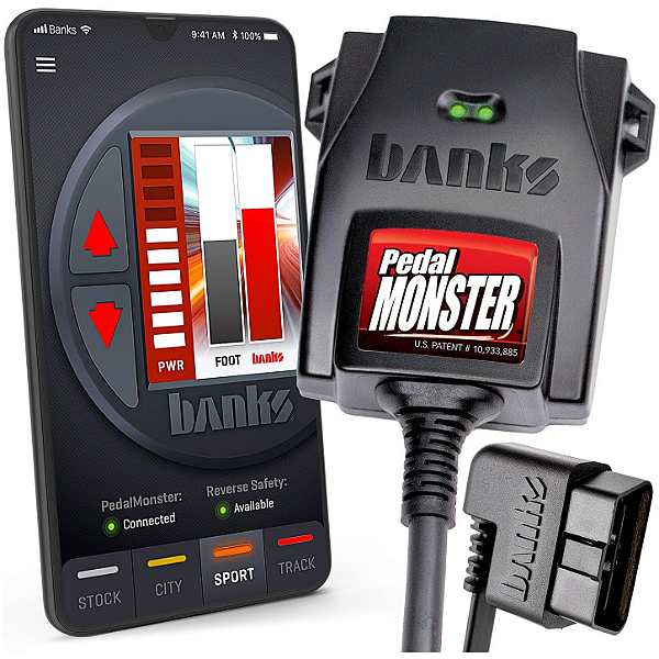 Pedal Monster Banks Power 64330 Módulo de Acelerador Jeep Wrangler JL