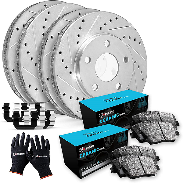 Kit Freio R1 Concepts eLine Pastilha Cerâmica Jeep Wrangler JK 07-18