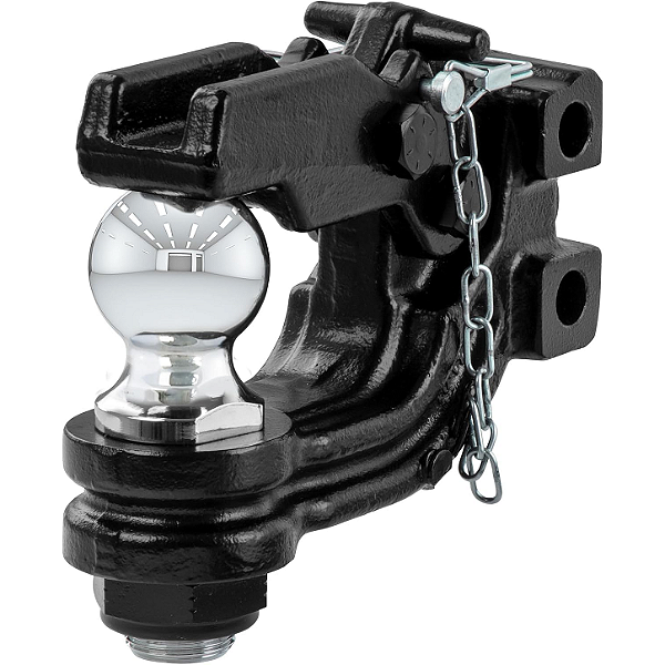 Gancho G com Bola Engate Combo Pintle e Bola CURT 45919 Canal Ajustável 4,5 Ton Heavy