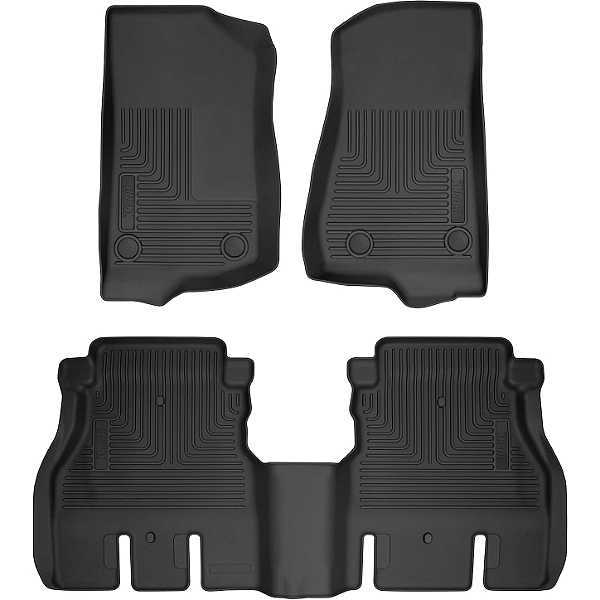 Tapete Husky Liners Weatherbeater Jeep Wrangler JL 4 Portas Preto 93921