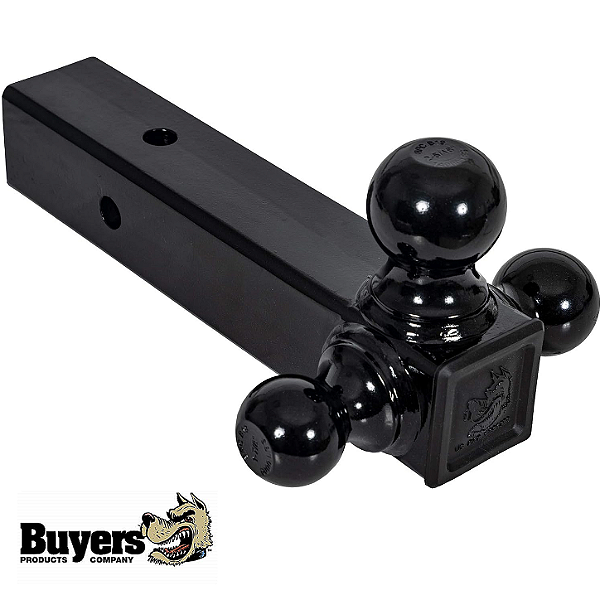 Engate Tri-Ball Bolas Pretas Buyers Products Receptor 2.5 635cm 1802255