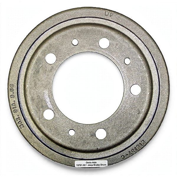 Tambor de Freio Dianteiro Traseiro 9" Jeep Willys, CJ-2A, CJ-3A, CJ-3B, M38, M38A e Ford GPW -1 16701.02